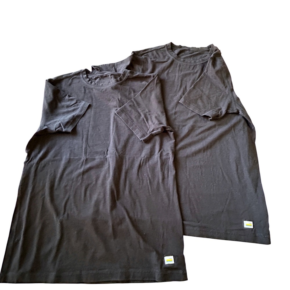 Vuori Tuvalu Tee Bundle Size S Black Pima Cotton Stretch T-Shirt 2-Pack